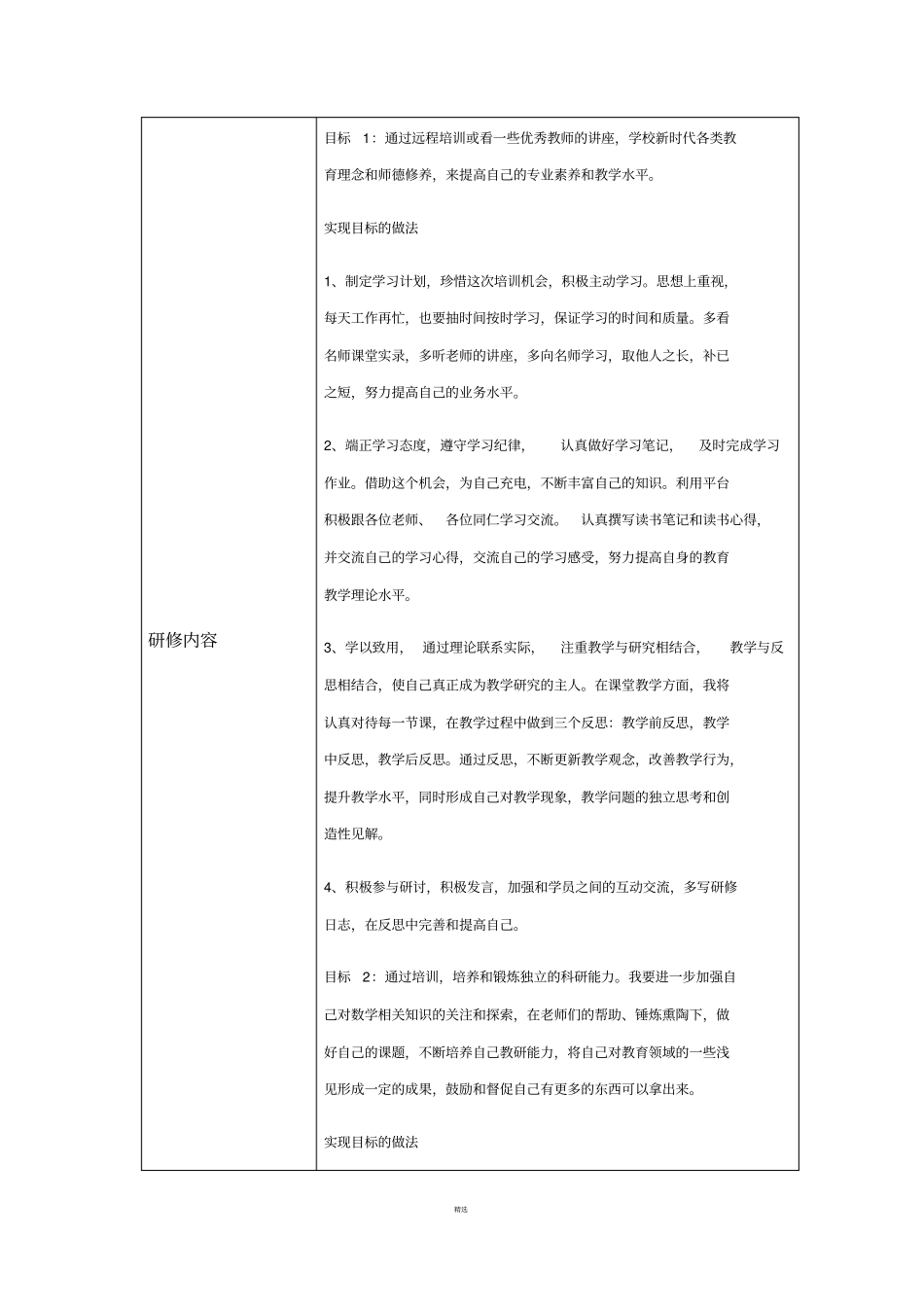 作业2蒋孝虎我的个性研修计划_第2页