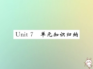 秋七年级英语上册 Unit 7 How much are these socks单元知识归纳练习课件 (新版)人教新目标版 课件