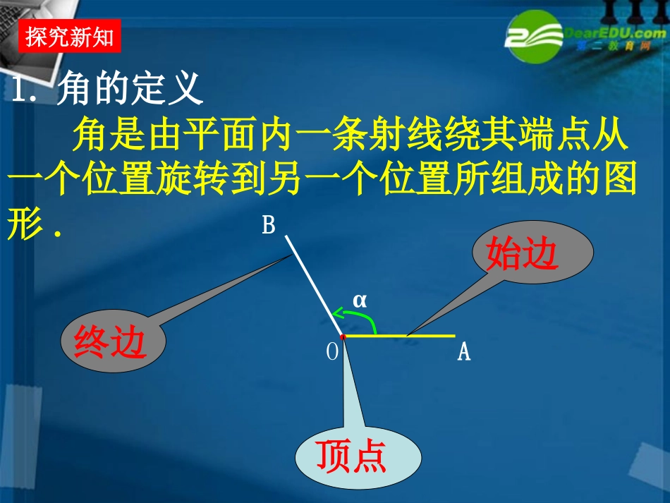 高中数学 11 任意角课件 新人教A版必修4 课件_第3页