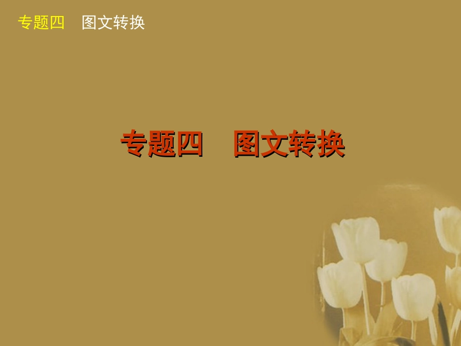 高三语文二轮专题复习 专题四 图文转换精品课件 新课标版 课件_第2页