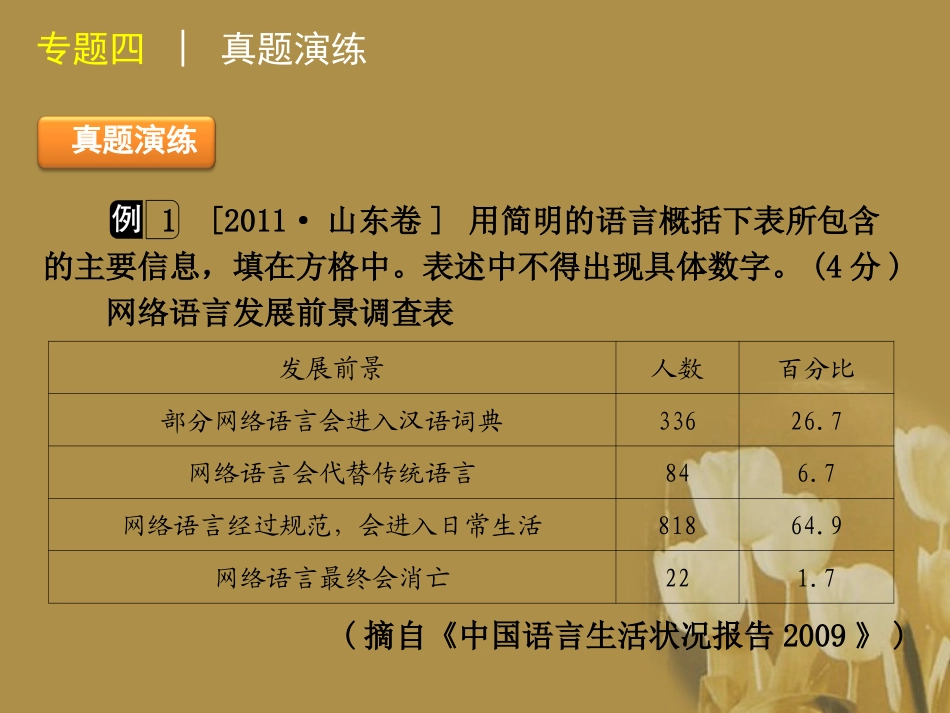 高三语文二轮专题复习 专题四 图文转换精品课件 新课标版 课件_第3页