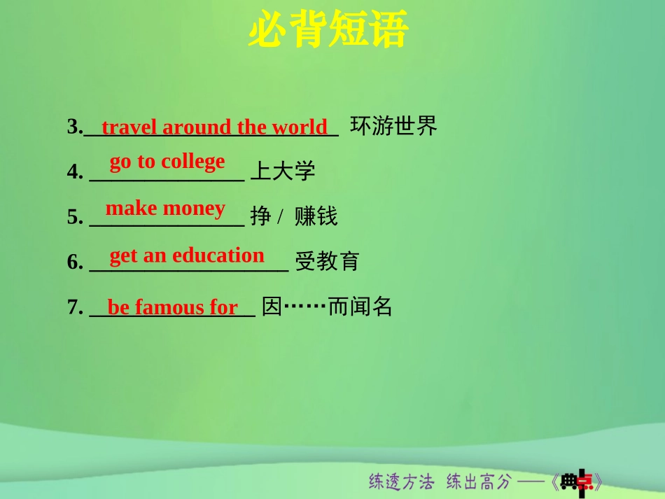 秋八年级英语上册 Unit 10 If you go to the party，you ll have a great time词句梳理Section B(1a 1d)课件 (新版)人教新目标版 课件_第3页