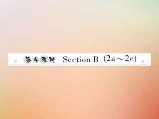 秋八年级英语上册 Unit 3 I m more outgoing than my sister(第4课时)Section B(2a 2e)习题课件 (新版)人教新目标版 课件
