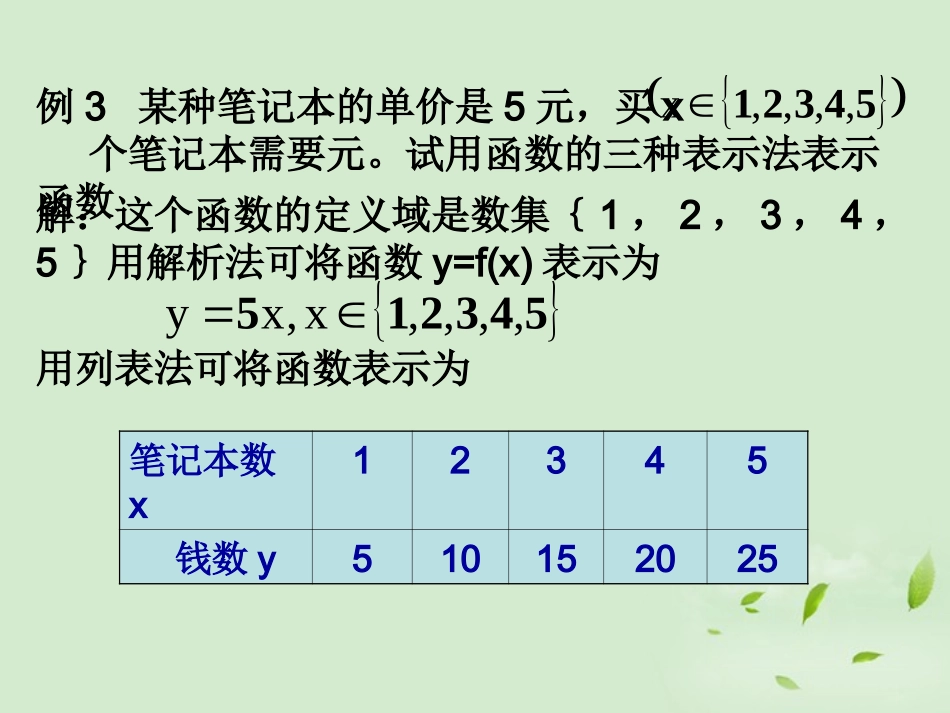 高中数学 212(函数的表示方法) 课件三 新人教B版必修1 课件_第3页