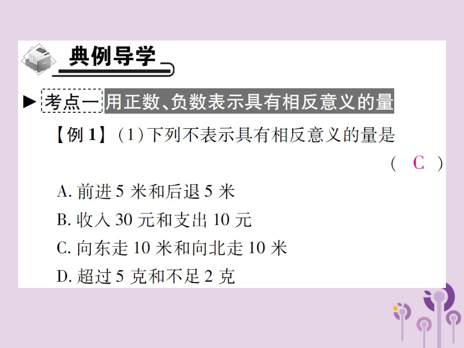 秋七年级数学上册 第2章 有理数 2.1 有理数 2.1.1 正数和负数课件 (新版)华东师大版 课件_第3页