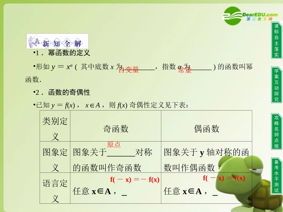 高中数学 同步教学第二章 5　简单的幂函数课件 北师大版必修1 课件_第3页