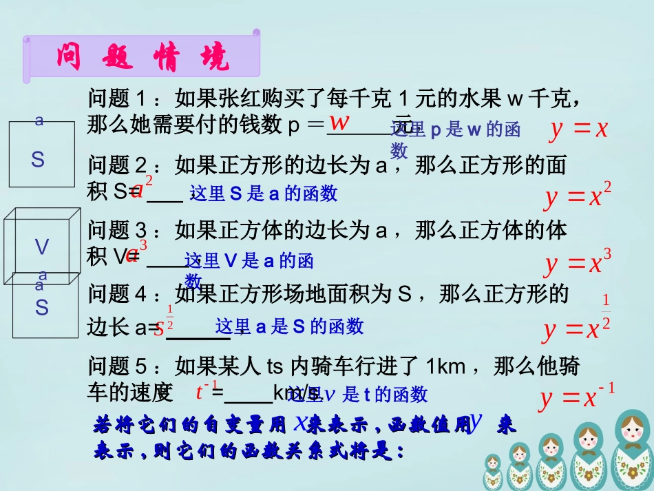 高中数学 23幂函数教学课件 新人教A版必修1 课件_第3页
