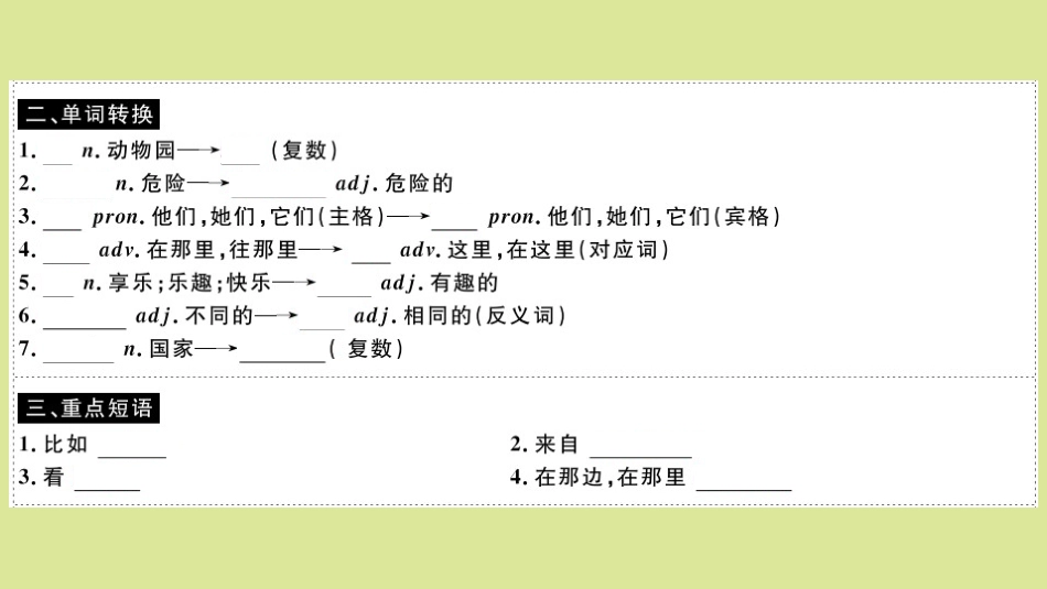 语上册 Module 6 A trip to the zoo Unit 1 Does it eat meat(小册子)作业课件 (新版)外研版 课件_第3页
