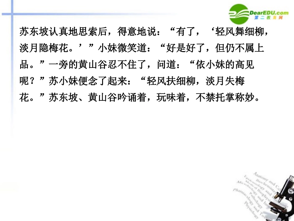 高三语文二轮 专题十 语言表达准确 鲜明 生动精品课件 新人教版 课件_第2页