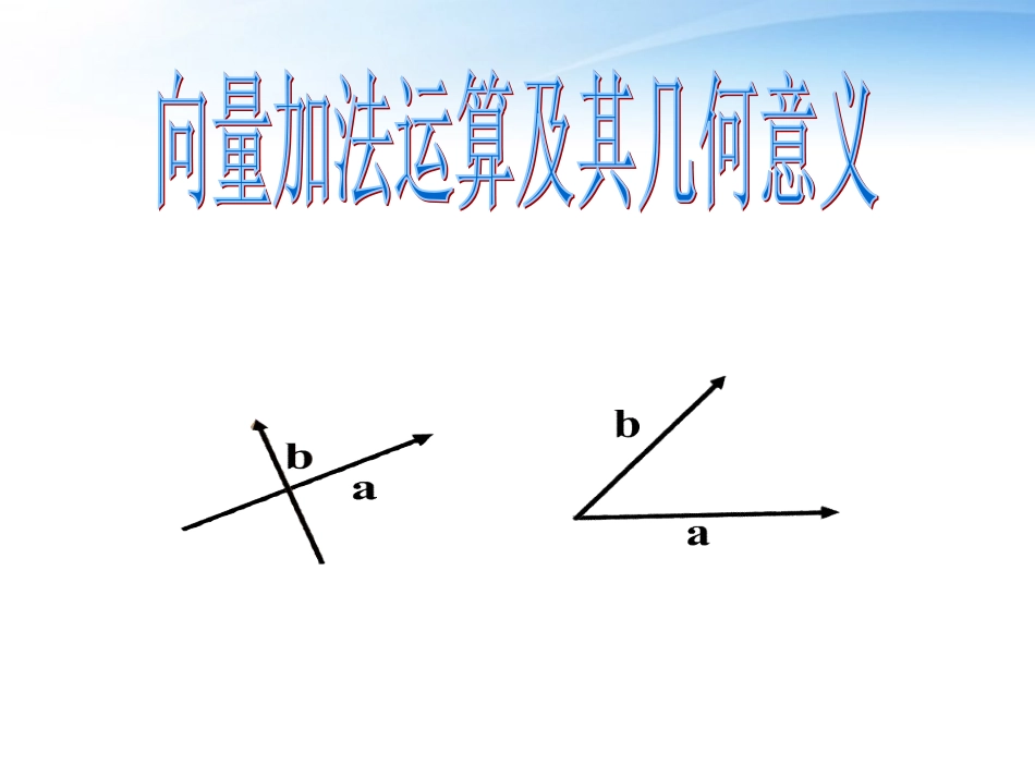 高中数学(向量的线性运算)课件2 苏教版必修4 课件_第1页