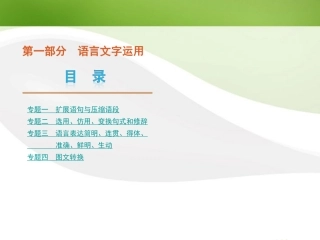 语言文字运用课件 大纲人教版 课件