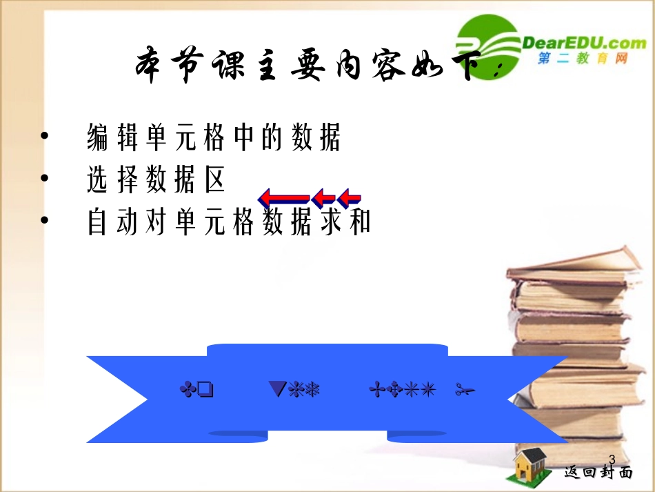 高中信息技术 Excel-1文本输入与编辑课件 旧人教版 课件_第3页