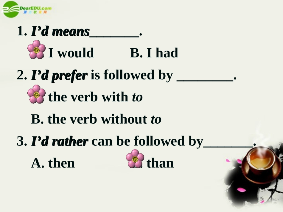 高中英语 Module2(My new teachers)Listening,Spenking and Writin课件3 外研版必修1 课件_第3页