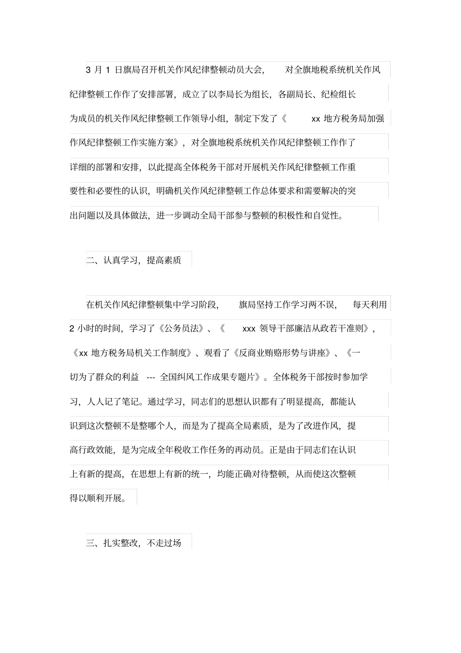 作风纪律整顿活动总结范文_第2页