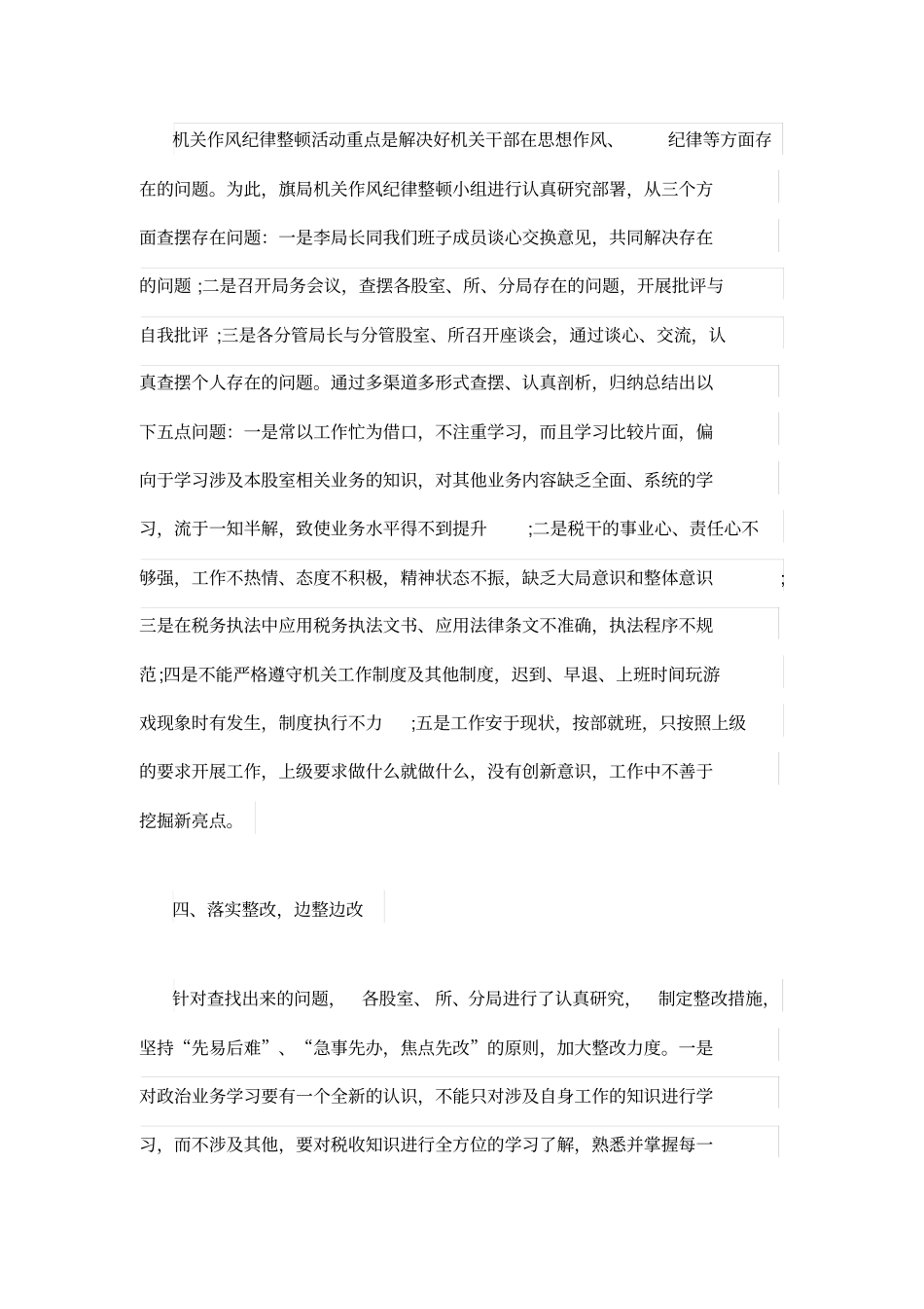 作风纪律整顿活动总结范文_第3页