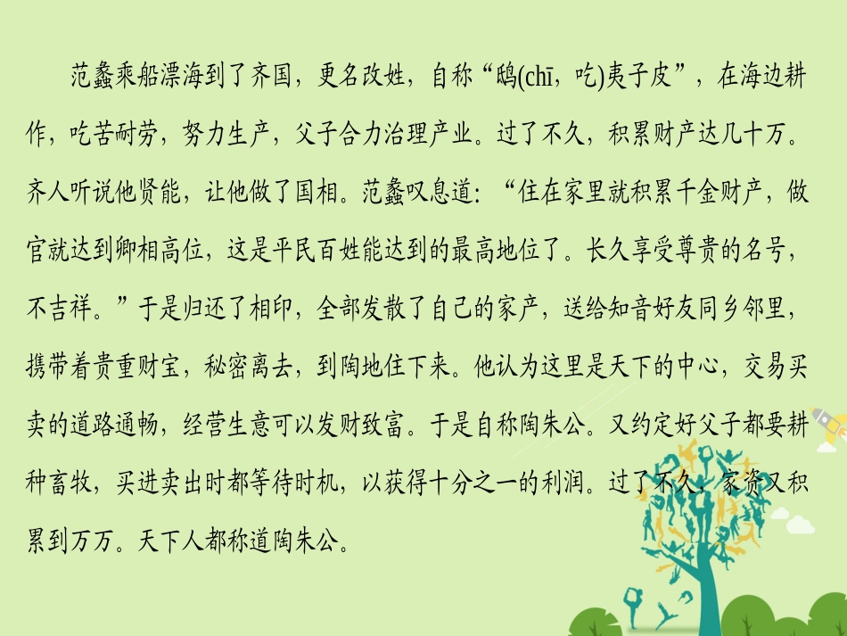 语文第三单元面对现实的智慧自读文本范蠡课件鲁人版选修史记蚜 课件_第3页
