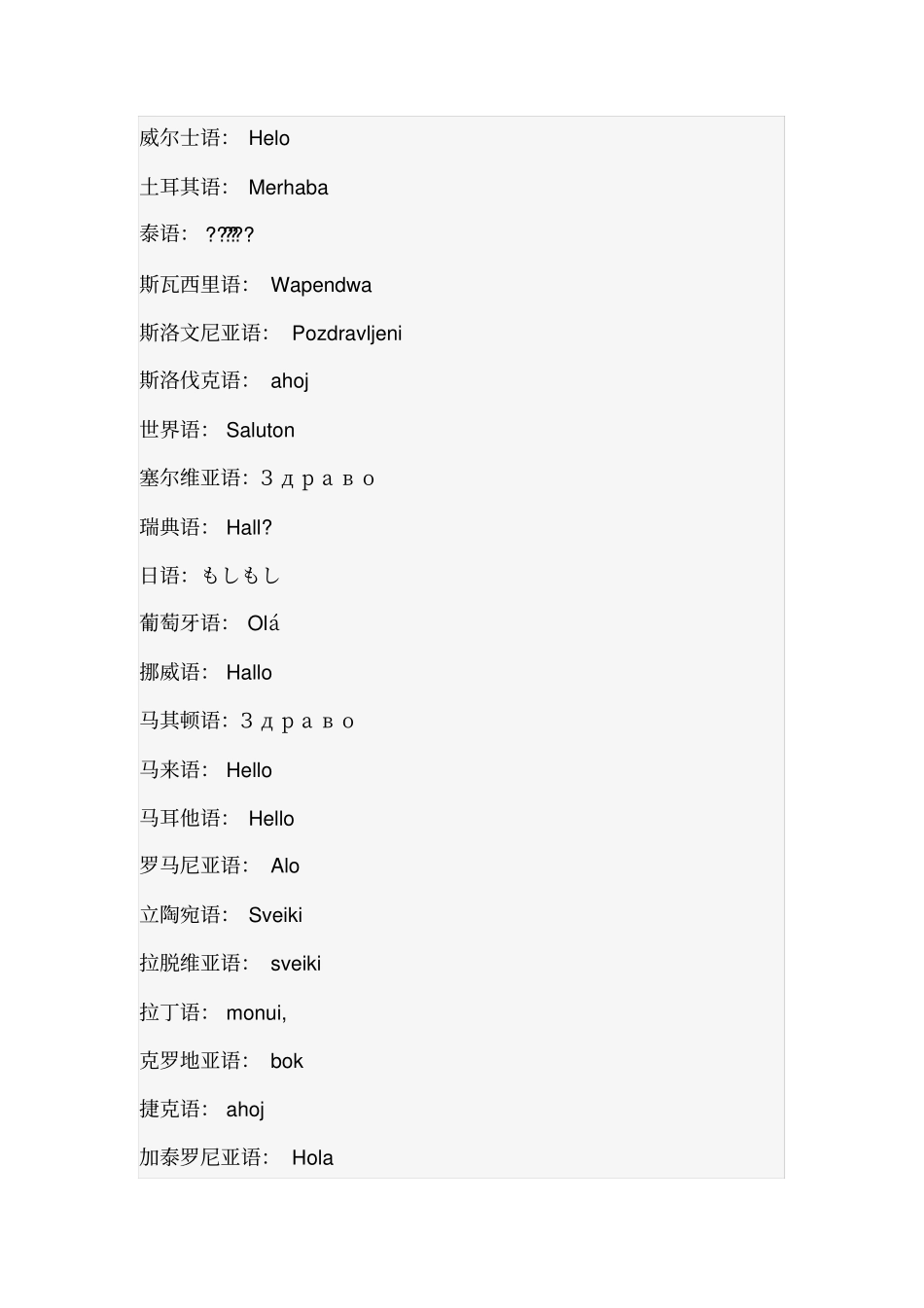 你好的各国语言_第2页