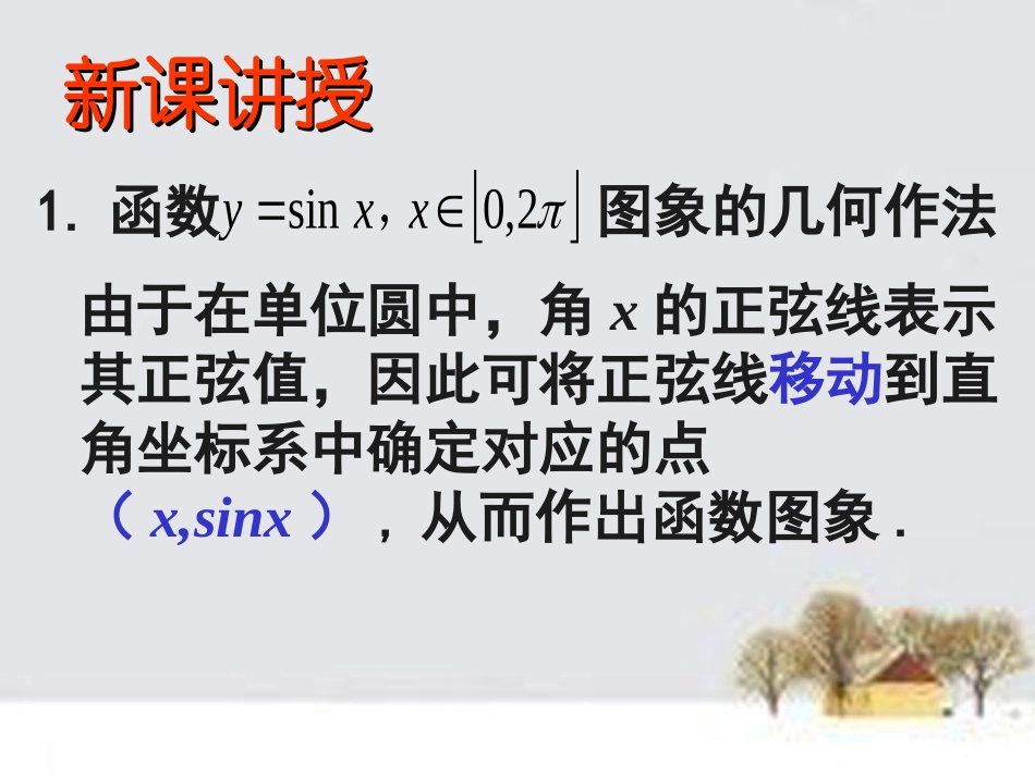 高中数学 141正弦函数、余弦函数的图像课件 新人教A版必修4 课件_第2页