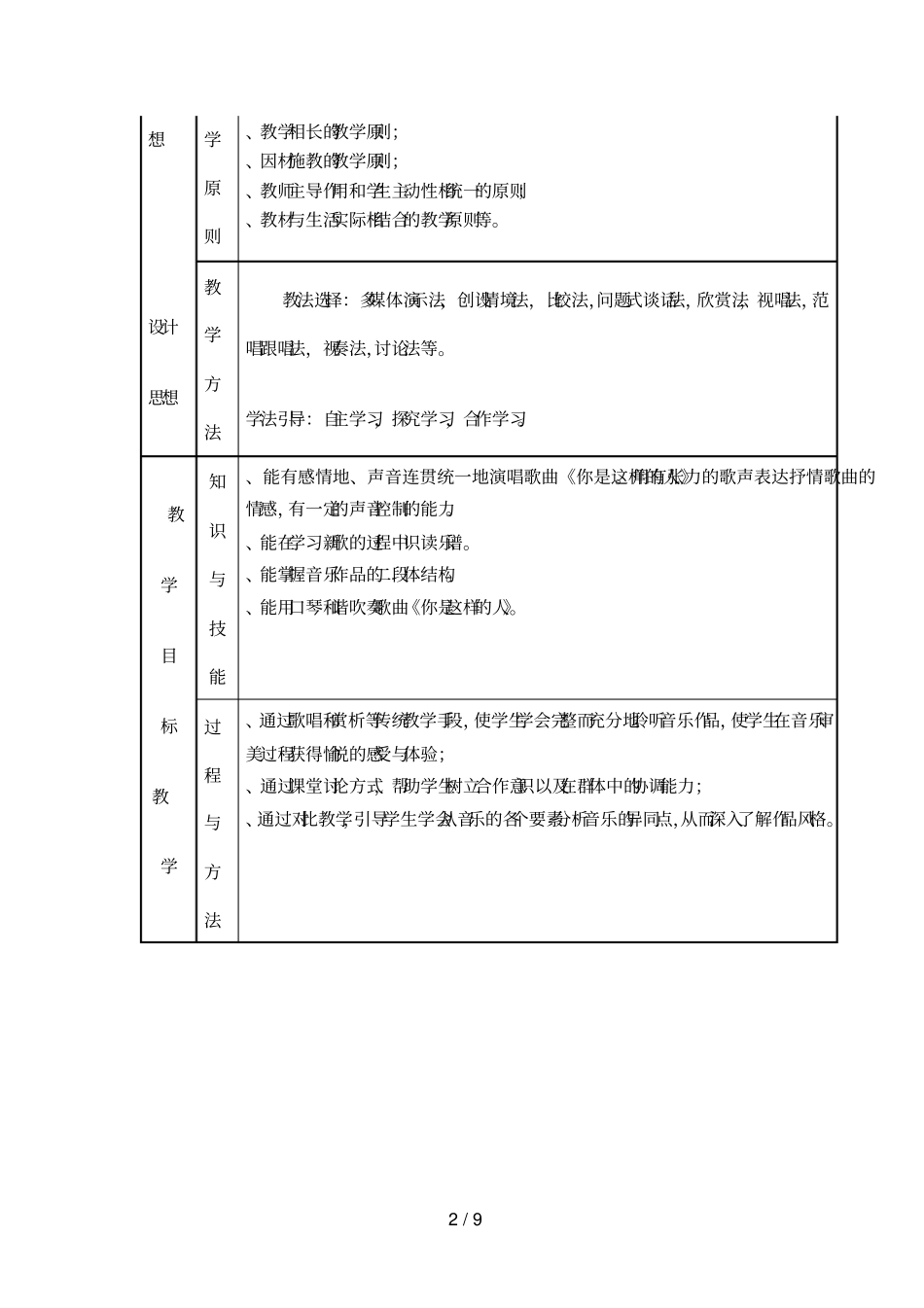 你是这样的人教学设计_第2页