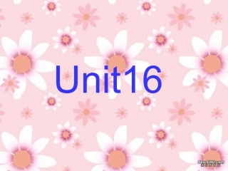 江西地区初三英语Unit16 人教版 课件