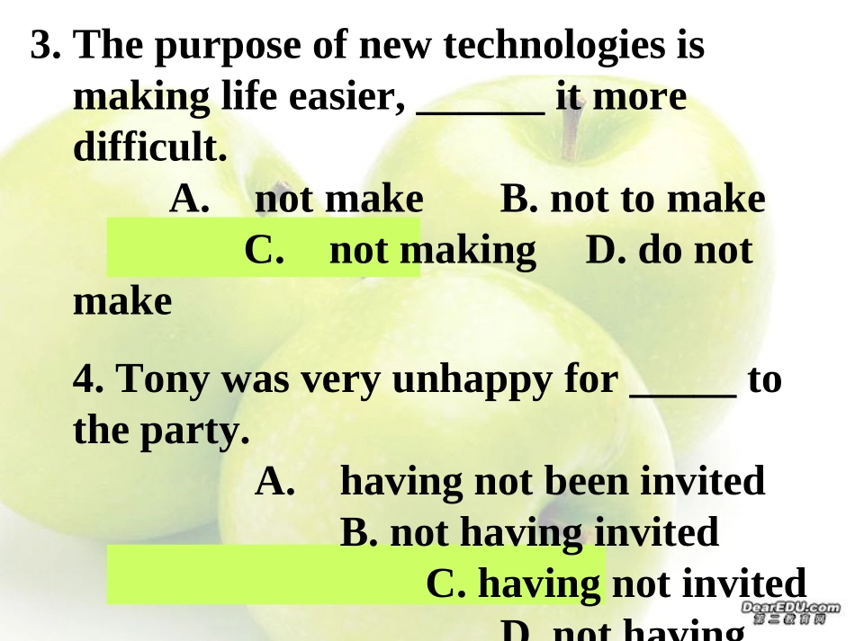 高一英语期末复习单选100题 新课标 人教版 试题_第3页