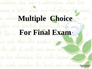 高一英语期末复习单选100题 新课标 人教版 试题