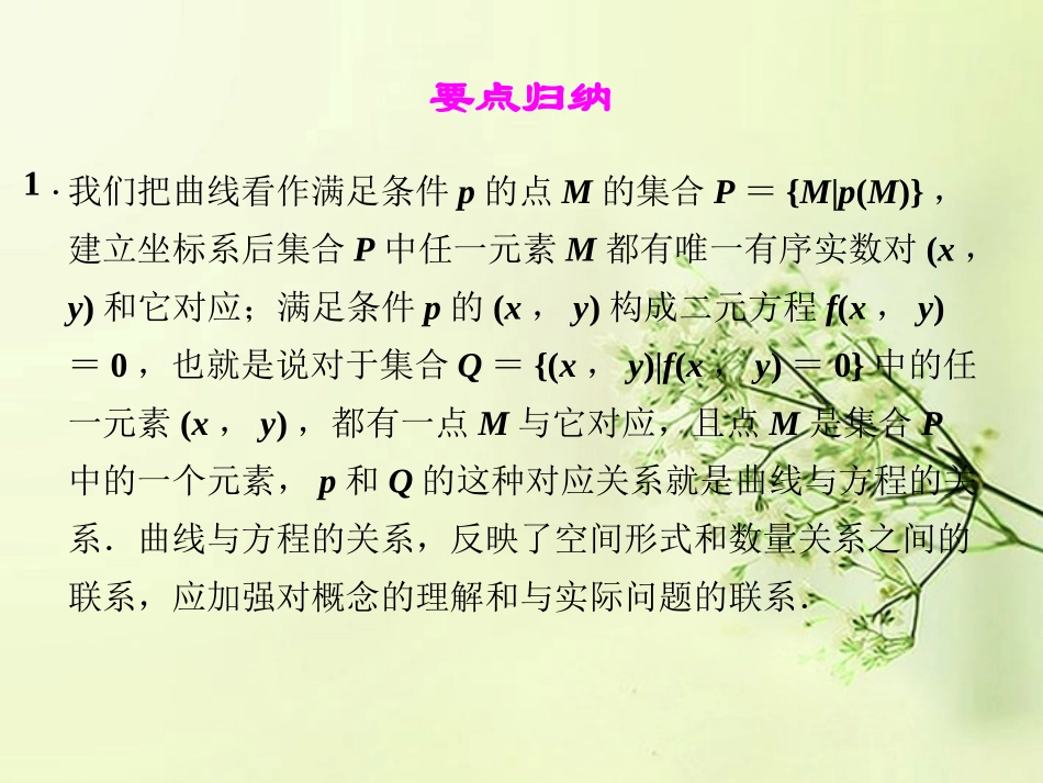 高中数学(第二章 圆锥曲线与方程)归纳整合课件 新人教A版选修2-1 课件_第3页