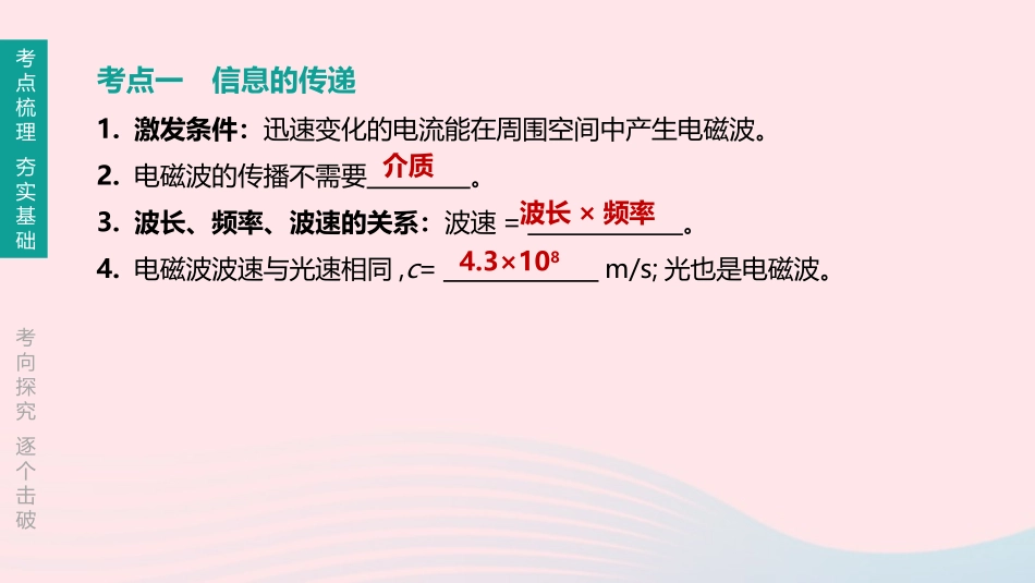 江西省中考物理大一轮复习 第一篇 教材复习 第 信息和能源课件_第2页