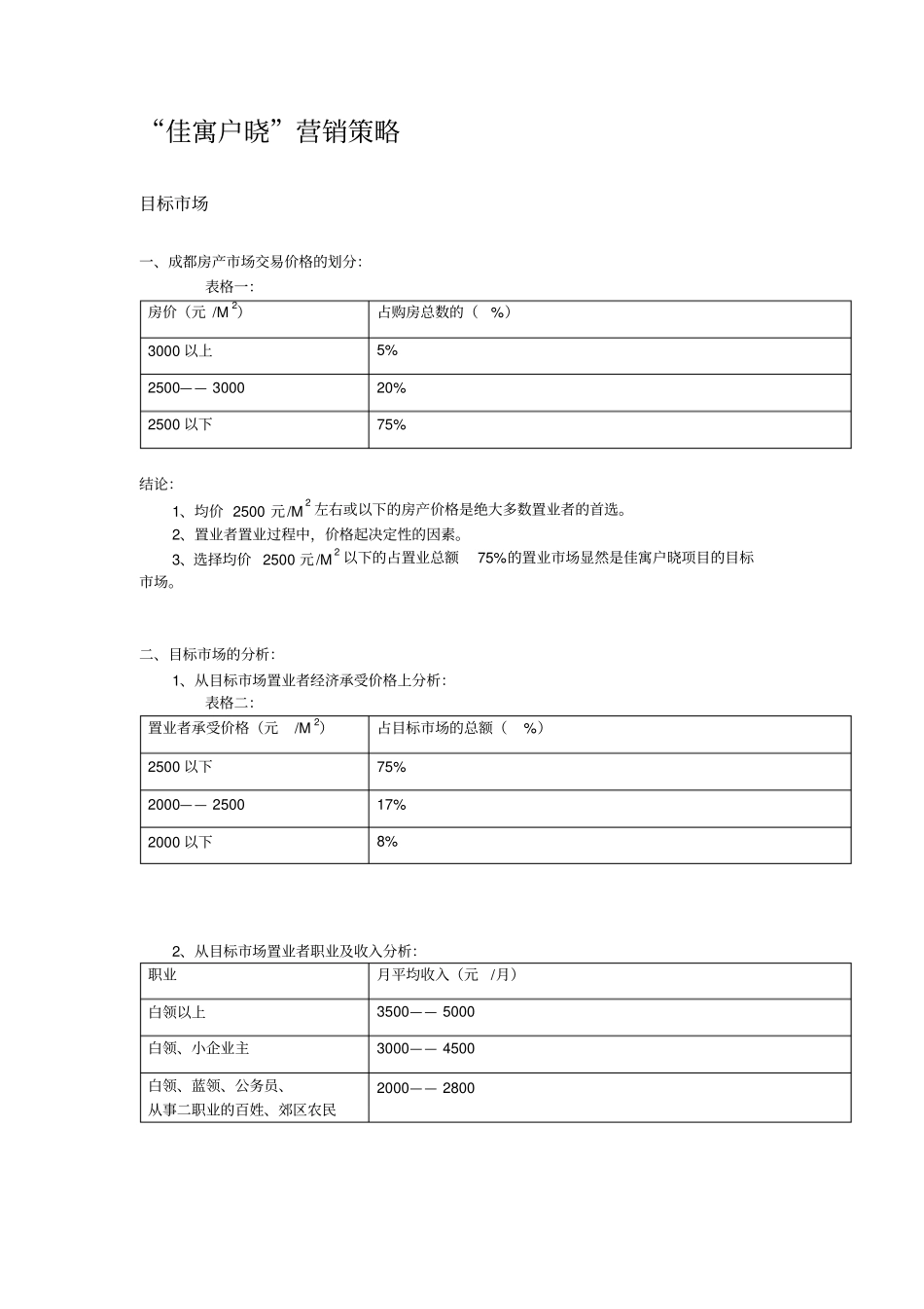 佳寓户晓营销策划案_第2页
