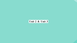 语上册 Module 5 My school day Unit 2Unit 3(小册子)作业课件 (新版)外研版 课件
