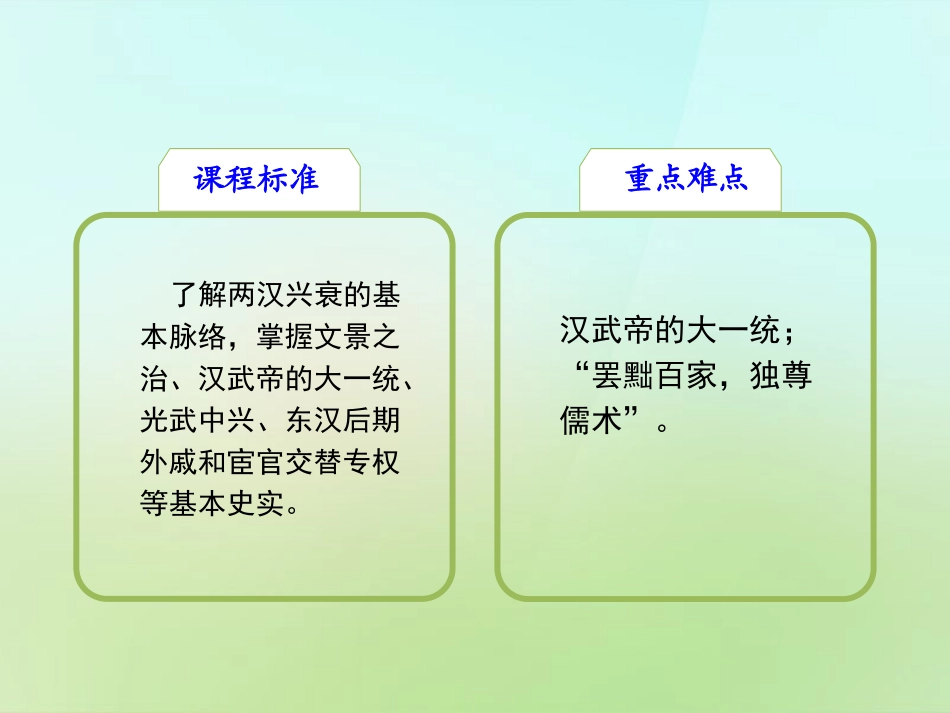 秋七年级历史上册 第12课 大一统的汉朝课件 新人教版 课件_第3页
