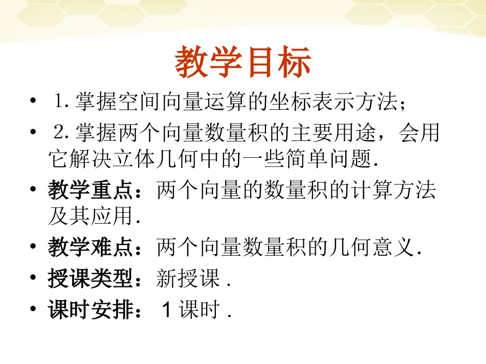 高中数学 315(空间向量及其运算--坐标表示)课件 新人教A版选修2-1 课件_第2页