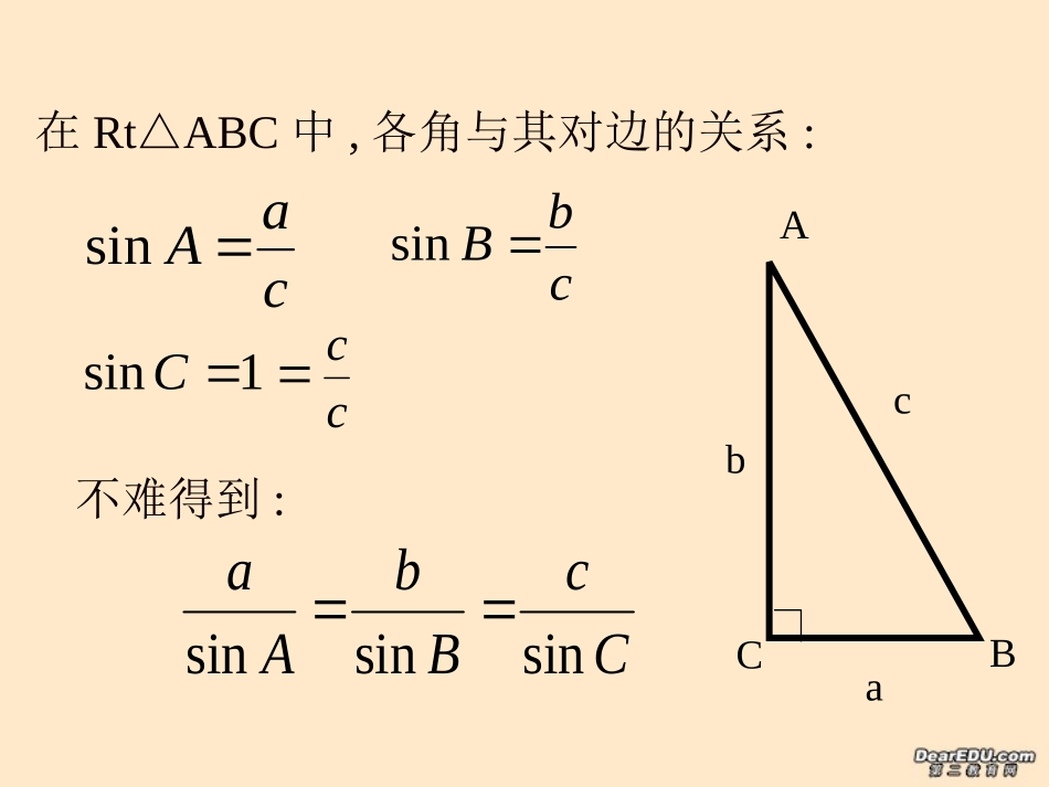 高一数学正弦定理 苏教版 课件_第3页