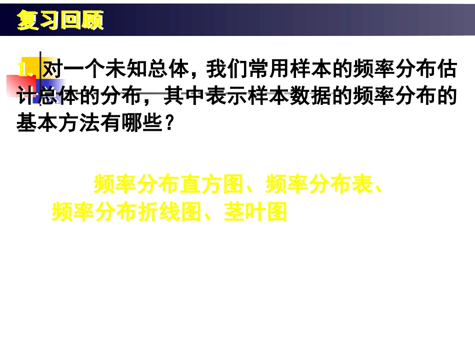 高中数学：222(用样本的数字特征估计总体的数字特征)课件(6)(新人教B版必修3) 课件_第3页