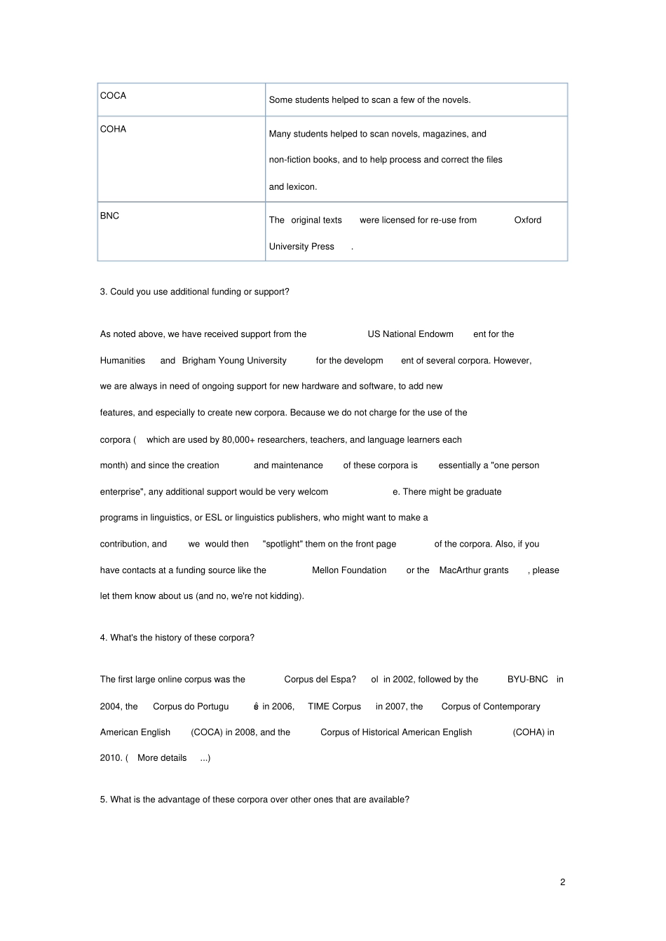 使用COCA等在线语料库相关说明_第2页