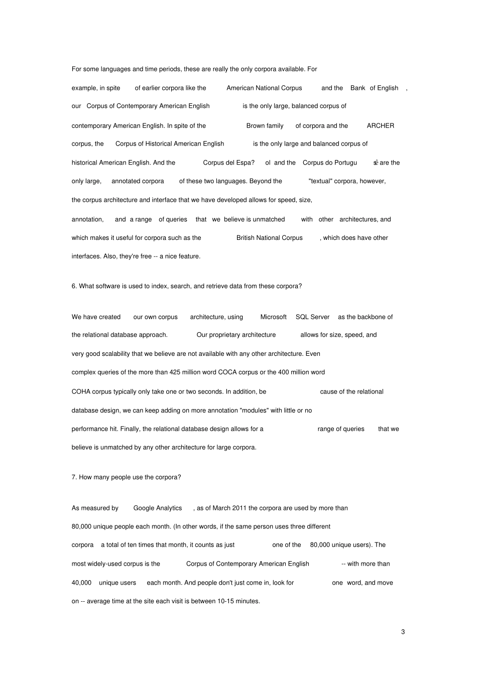 使用COCA等在线语料库相关说明_第3页