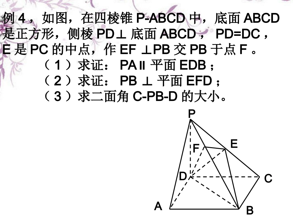 高三数学(空间向量)复习课件 新人教版 课件_第3页