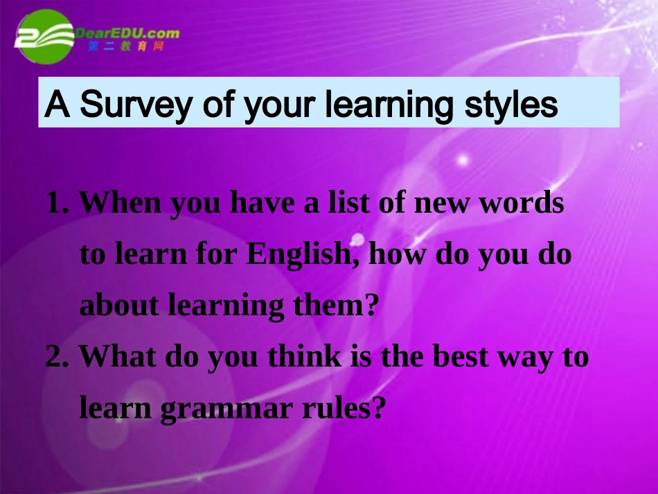 高中英语 Learning efficiently-Using Language课件 新人教选修10 课件_第3页