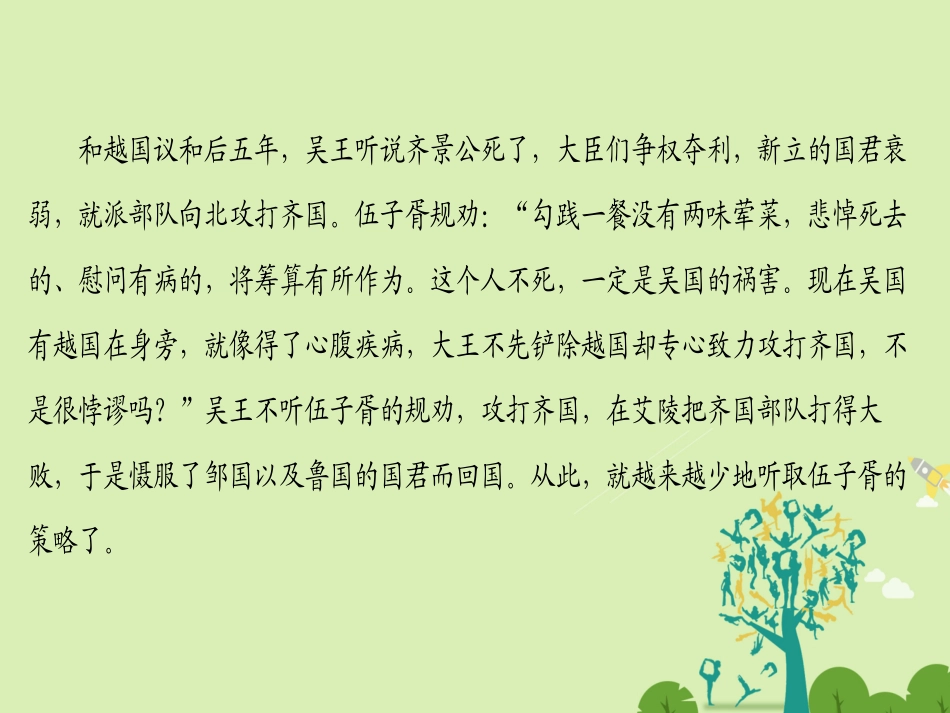 语文第五单元英雄悲歌自读文本伍员之死课件鲁人版选修史记蚜 课件_第3页
