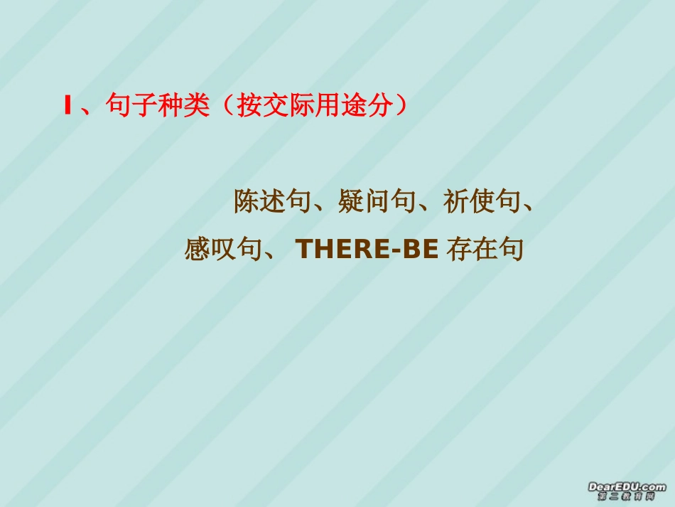 语法句子种类与类型高三英语总复习课件 新课标 人教版 课件_第3页