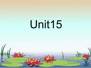 江西地区高一英语Unit15 人教版 课件