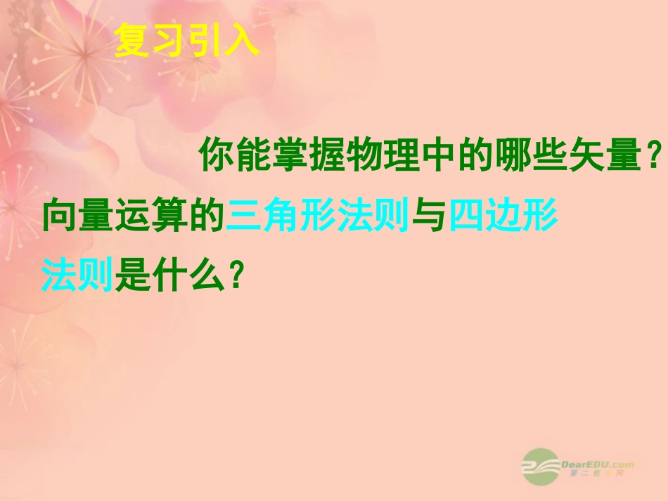 高一数学 252向量在物理中的应用举例课件_第3页