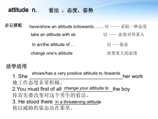高中英语 Module1 My First Day at Senior High 词汇词组用法讲练课件 外研版必修1 课件