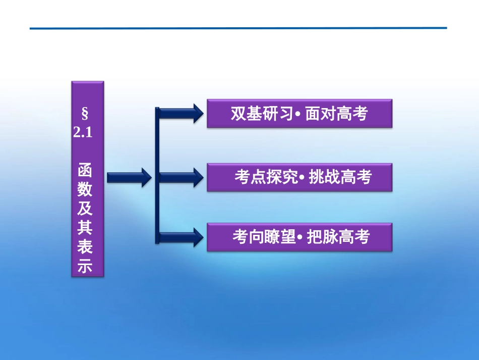 高三数学一轮复习 第2章2.1函数及其表示课件 文 北师大版 课件_第2页