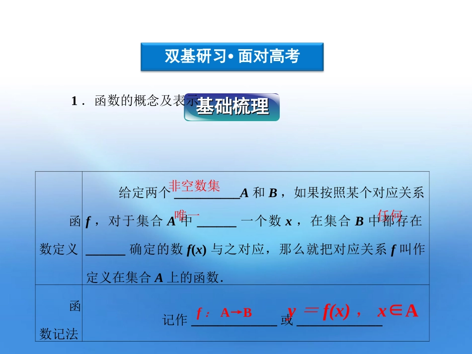 高三数学一轮复习 第2章2.1函数及其表示课件 文 北师大版 课件_第3页
