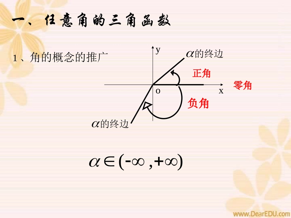 高一数学复习课 三角函数 课件_第2页