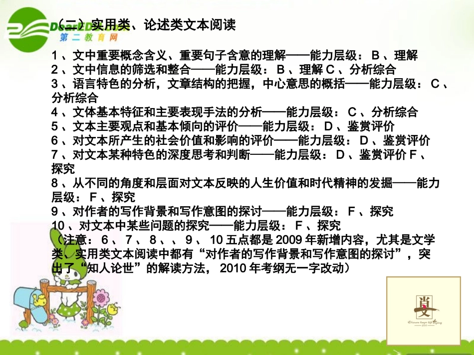 浙江省高考语文试题分析 现代文阅读课件 苏教版 课件-2_第3页