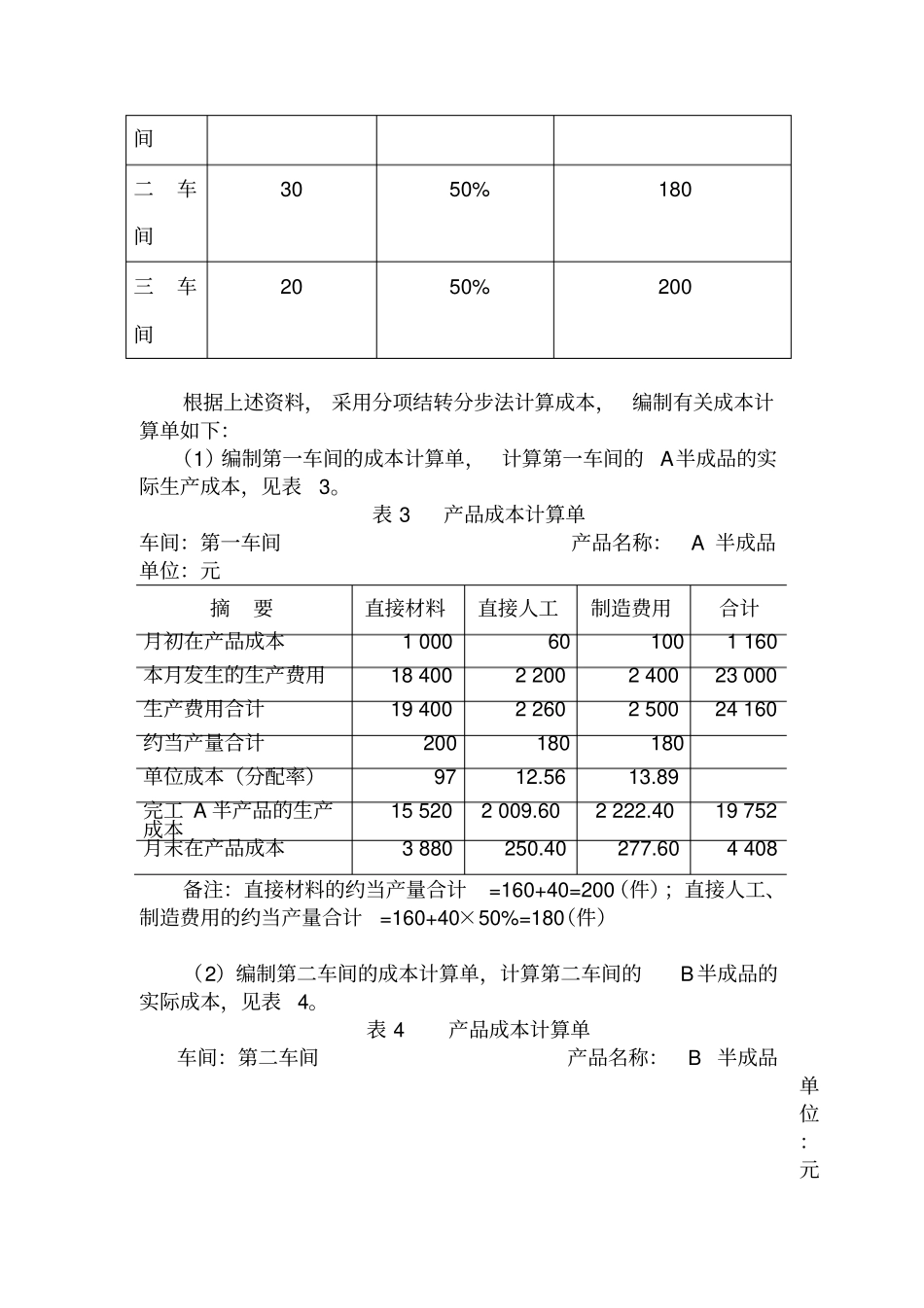 例5分项结转分步法案例_第2页