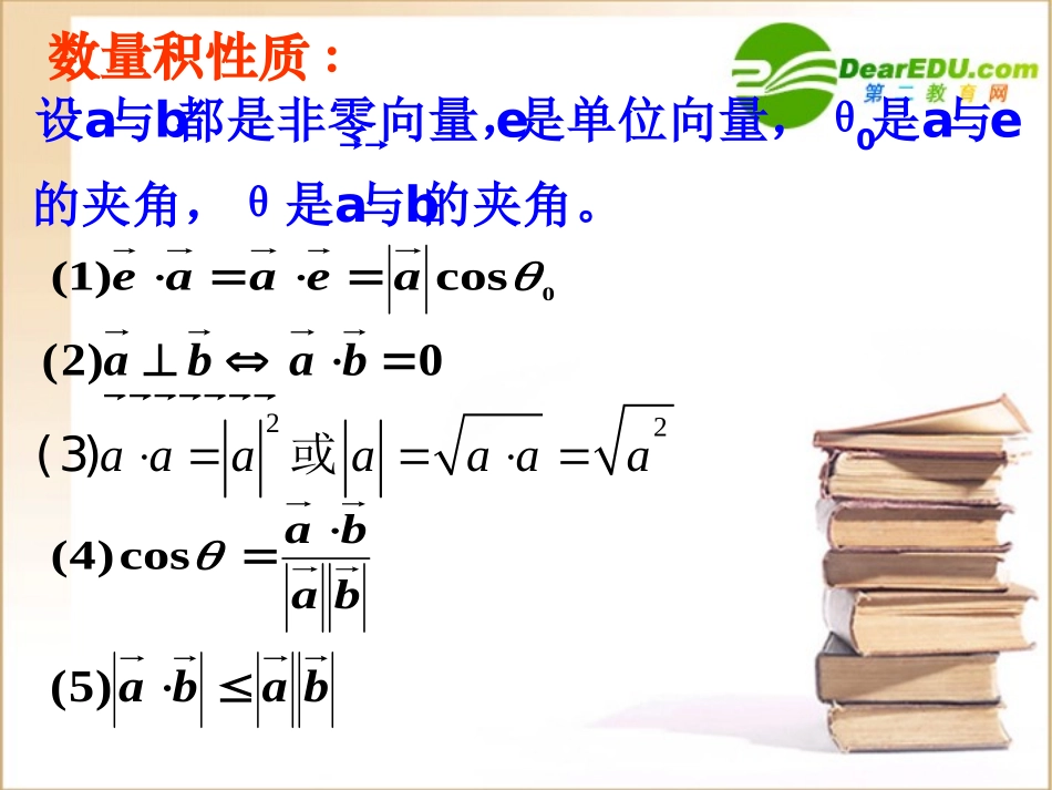 高中数学 向量数量积的坐标运算课件 新人教B版必修4 课件_第3页
