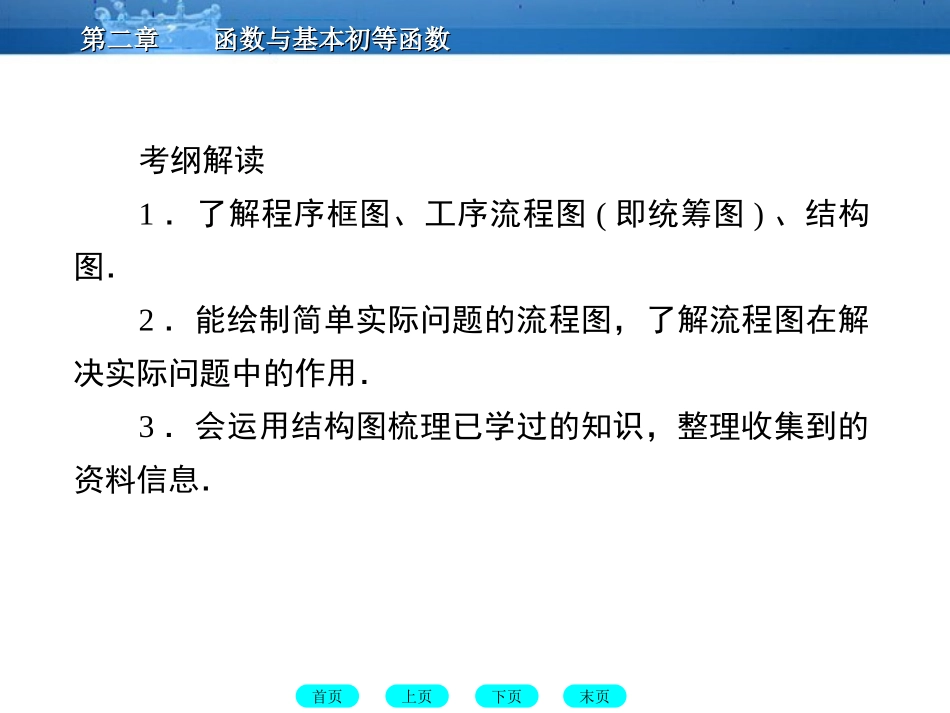 高三数学一轮复习 10-3流程图与结构图课件 (文)(北师大版) 课件_第3页